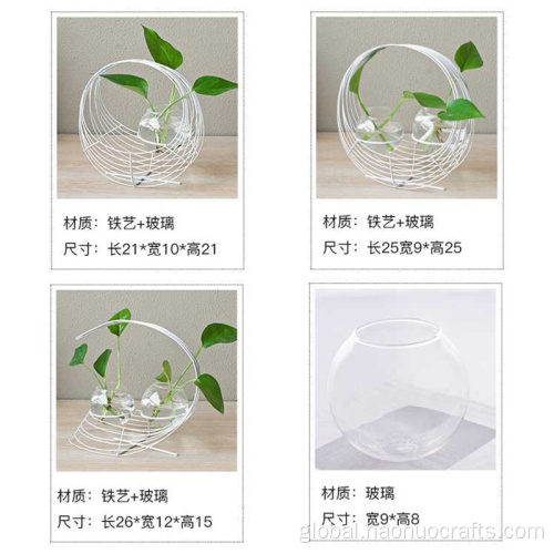 Hydroponic Roses Style glass bottle Desktop Vase Container Glass Ornament Factory